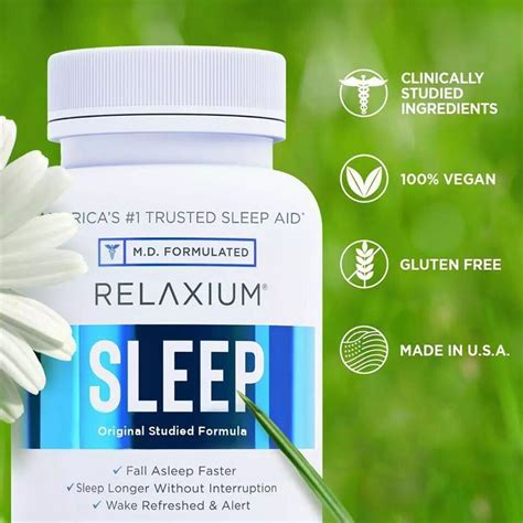 Relaxium Natural Sleep Aid Non Habit Forming Supplement For Better Sleep 60caps Ebay