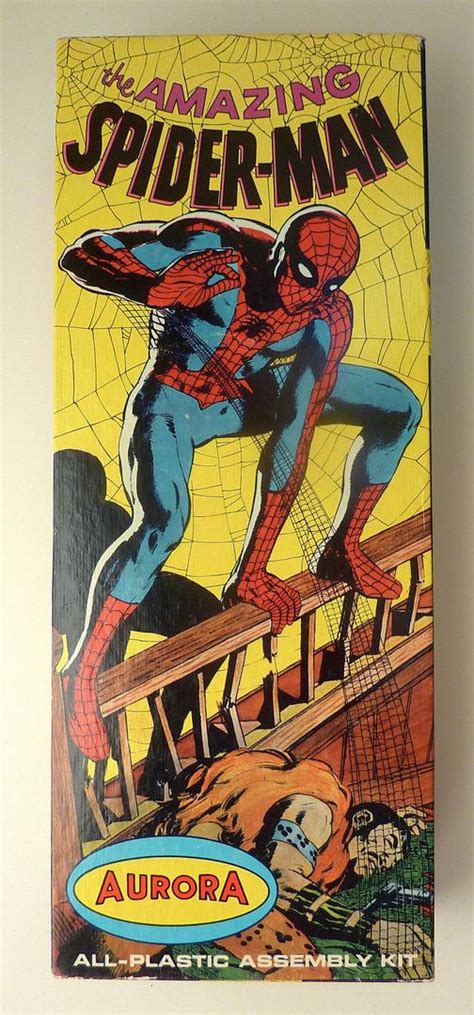 1966 Aurora Amazing Spider Man Model Kit 477 Mib Vintageoriginal