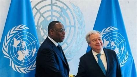 Macky Sall Entretenu Avec Antonio Guterres Sg De L Onu