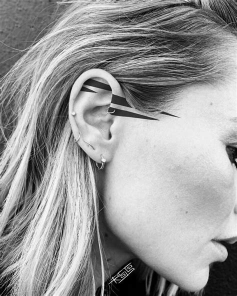 105 Ear Tattoo Ideas Youd Want To Consider Having Done Bored Panda