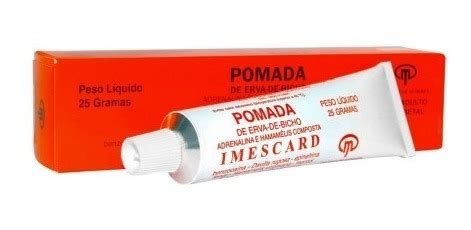 Pomada Imescard 25 Gramas Erva De Bicho Parcelamento Sem Juros