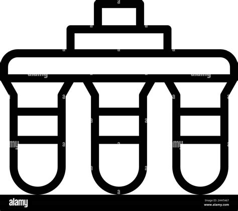 Osmosis Plant Icon Outline Vector Water Filter Purification Equipment