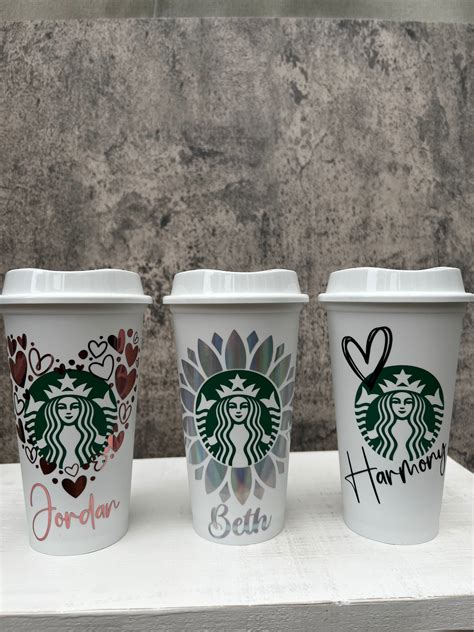Starbucks Reusable Cup Personalised Hot Coffee Cup Etsy UK