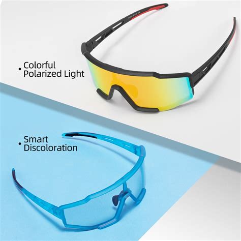 Rockbros Cycling Glasses Polarized Glasses Outdoor Photochromic Sunglasses Built In Myopia Frame