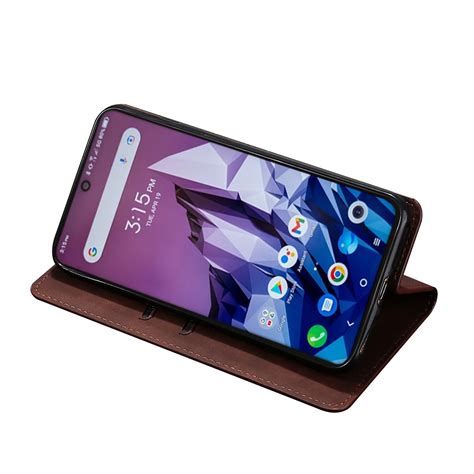 For Infinix Hot 11S X6812 Skin Feel Magnetic Horizontal Flip Leather Phone Case Dark Brown