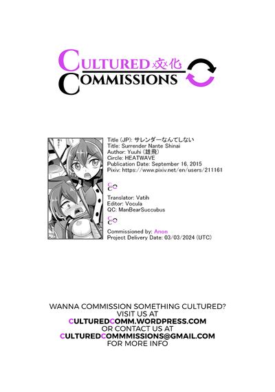 Surrender Nante Shinai Nhentai Hentai Doujinshi And Manga