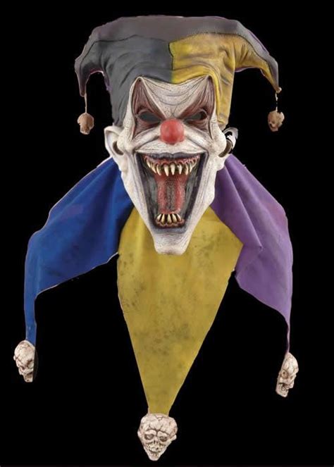 Evil Jester Scary Halloween Mask Evil Jester Scary Halloween Masks