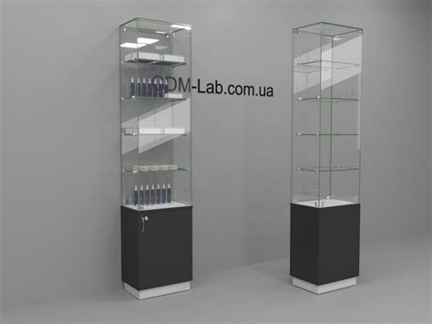 Стеклянные торговые стеллажи витрины - 95 фото