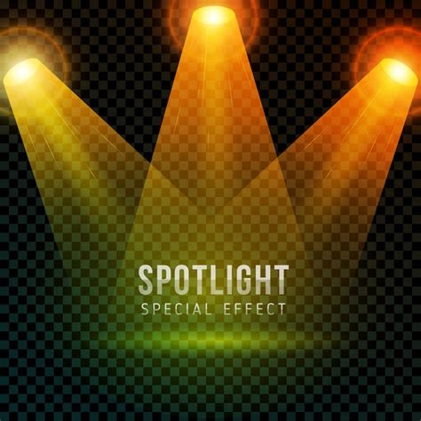 Isolated Spotlight Special Effect Vector Free Download