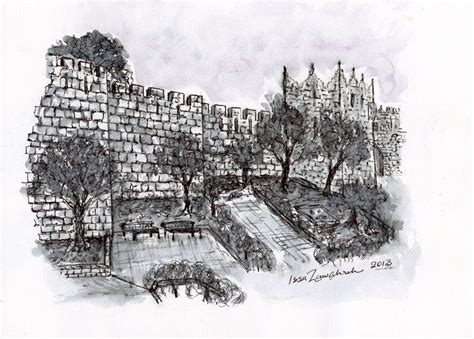 Jerusalem Wall | Artwork, Black & White, City of Jerusalem, Prints ...