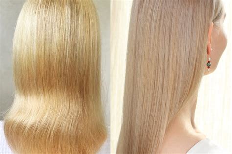 Blondierte Haare Aschblond färben ohne Grünstich Wella Beige Blond