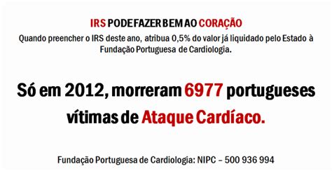 Irs Pode Fazer Bem Ao Cora O Funda O Portuguesa Cardiologia