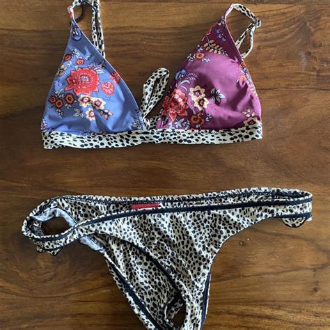 Tigerlily Bikini In Excellent Condition Top Is Size Depop