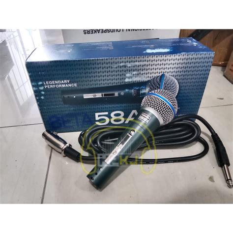 Mic Microphone Shure Beta 58 A Mikrofon Shure Beta 58 Lazada Indonesia