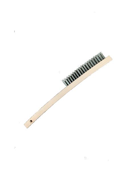 Stainless Steel Wood Handle Brush — West Coast Resoles