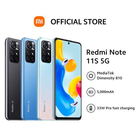 Xiaomi Redmi Note 11s 5g 464gb4128gb6128gb Global Version Shopee