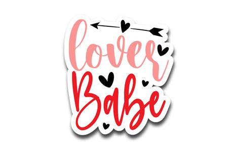 Lover Babe Valentine S Sticker SVG Graphic By MK Design Store Creative Fabrica
