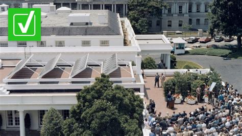 Yes Jimmy Carter Put Solar Panels On The White House