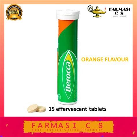 Berocca 15 Effervescent Tablets Orange Flavour EXP 02 2025 Vitamin C