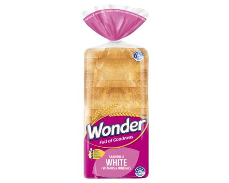 Wonder White Bread Nutrition Label