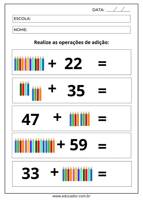 Matematica Segundo Ano - 20 atividades de matemática 2 ano fundamental