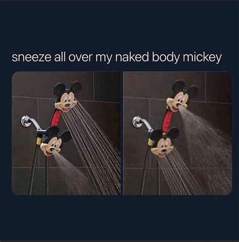 Sneeze All Over My Naked Body Mickey IFunny