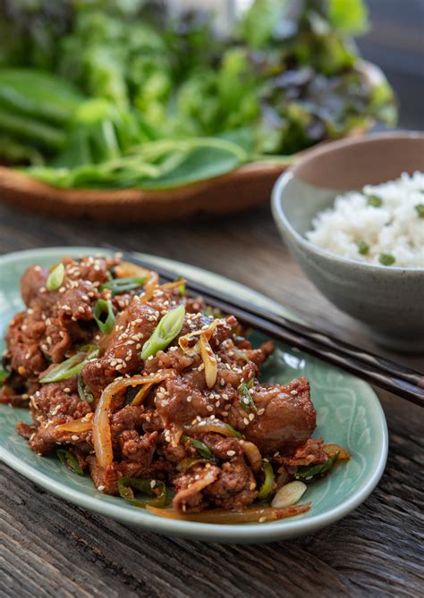 Spicy Pork Bulgogi Jeyuk Bokkeum Beyond Kimchee