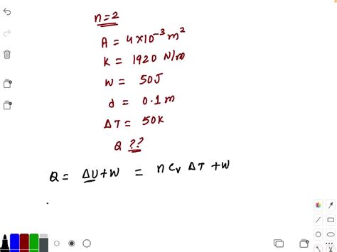 Solved Two Moles Of An Ideal Monoatomic Gas Is Confined In A Cylinder