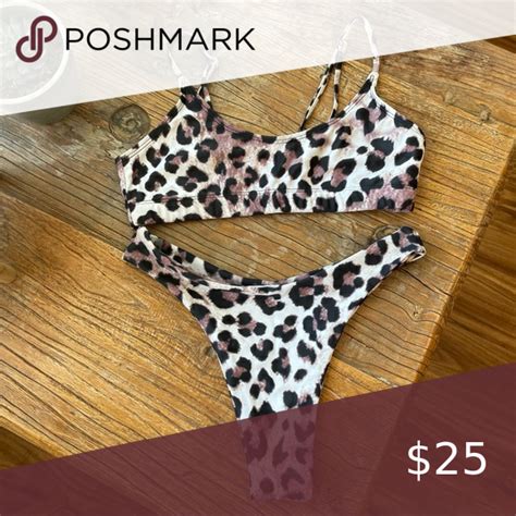 Basic Cheetah Print Bikini Set In Cheetah Print Bikini Printed