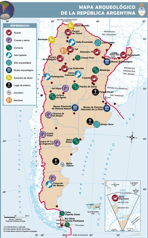 Mapa arqueológico de Argentina Gifex