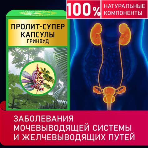 Пролит Супер Капсулы ГРИНВУД БАД, профилактика и лечение урологических ...