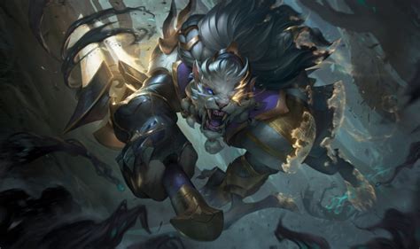 Digital Art Riot Games Dagger Lion 4K Fan Art Ruined Rengar