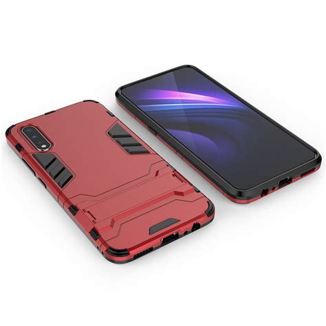 Slim Armour Tough Shockproof Case For Vivo S1 Red