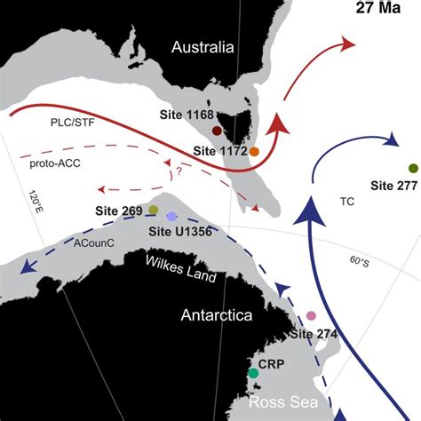 Paleogeographic Map Of The Oligocene Locations Of Study Sites And