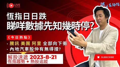 恆指全年新底點，終極一跌在幾時？ 碧桂園債務危機 恆大在美國申請破產 中國移動 今日移動 Youtube