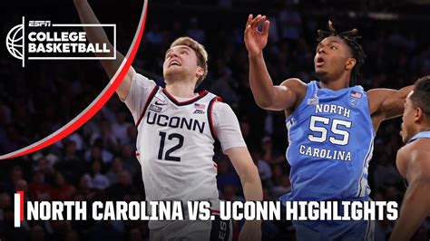 North Carolina Tar Heels Vs Uconn Huskies Jimmy V Classic Full Game Highlights Youtube