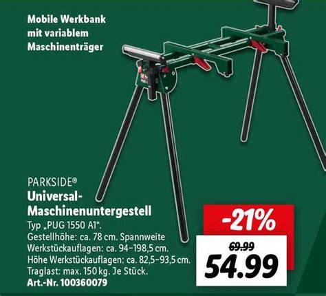 Parkside Universal Maschinenuntergestell Angebot Bei Lidl Prospekte De