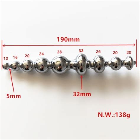 Stainless Steel Anal Beads SQ CHASTITYGO