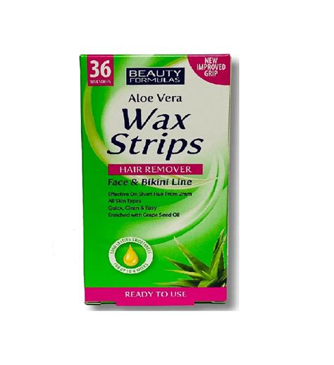 Beauty Formulas Aloe Vera Wax Strips Face Bikini Pack 36 Lazada PH