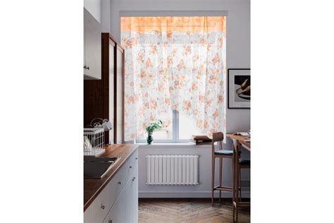 Комплект штор для кухни Witerra Кантр персик 285x160 лента л13304 ...