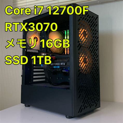 もりなどを 新品自作ゲーミングpc I7 12700f Rtx3070 Ddr4 16gbの通販 By Hls ゲーミングpc Shop