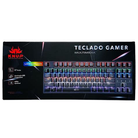 Teclado Multimídia Gamer Knup Fio Computador e Notebook TE 107