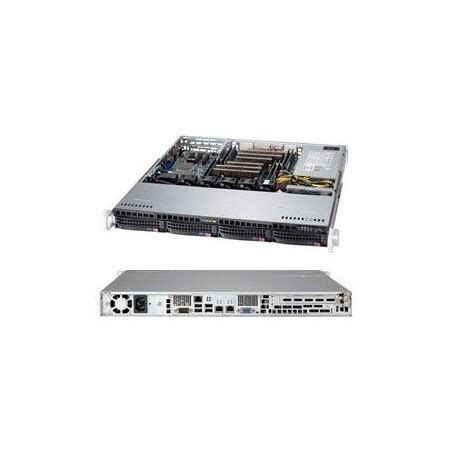 Supermicro Server Chassis CSE 813MFTQC 505CB 1U 4 X 3 5 Hot Swap SAS SATA Drive Bay With SES2