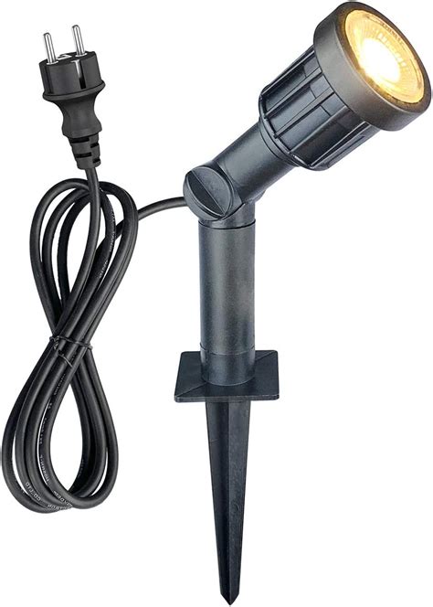 LED Gartenstrahler mit Erdspieß 5w 400lm IP65 Wasserdicht Schwenkbar