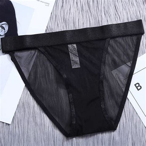 5packs Lot Womens Sexy Panties Briefs See Through Sheer Thong Lingerie Underwear EBay