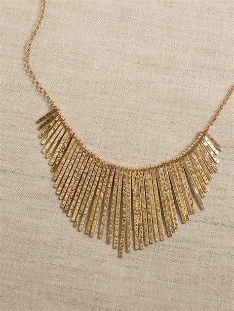 Modern Feather Necklace By Aureus Argent Banana Republic