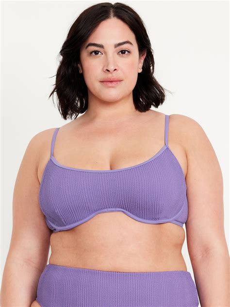 Ribbed Underwire Bikini Swim Top Old Navy