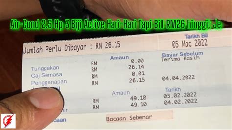 Haaa Bill Elektrik TNB Just RM26 Hinggit Jerrr Mesti TNB Salah