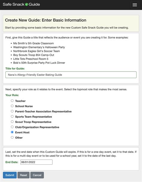 Create a List of Safe Food Products Tailored to Your Family's Allergen