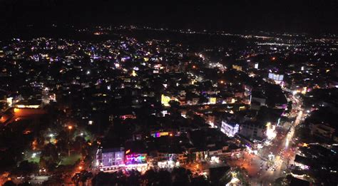 City Illuminated With Lights To Worship Goddess Lakshmi And Celebrate Diwali माता लक्ष्मी के